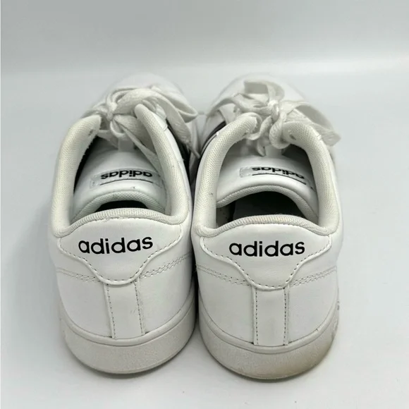 Adidas Neo Cloudfoam Classic white with black stripe sneakers women’s 9 - Picture 8 of 11